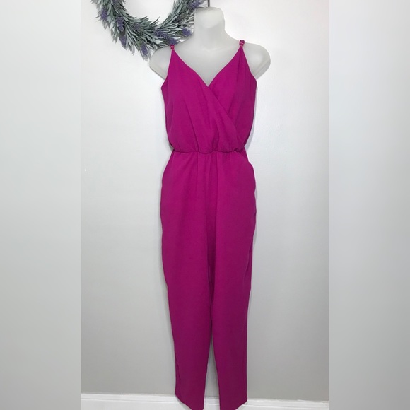 Gianni Bini Pants - Gianni Bini Fuchsia Jumpsuit